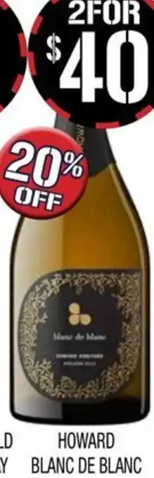 Farmer Jack's HOWARD BLANC DE BLANC offer