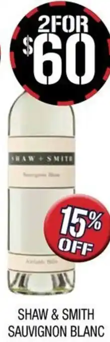 Farmer Jack's SHAW & SMITH SAUVIGNON BLANC offer