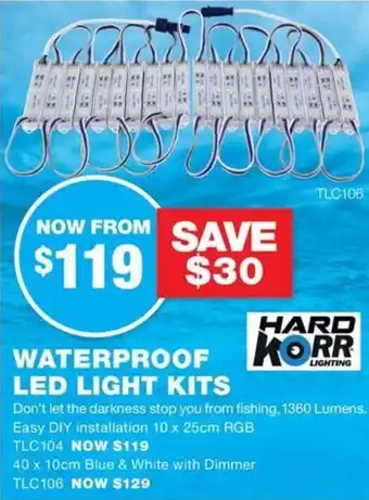Road Tech Marine WATERPROOF LED LIGHT KITS offer