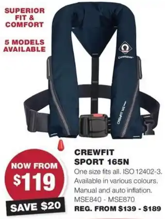 CREWFIT SPORT 165N