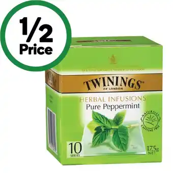 Woolworths Twinings Tea Bags Pk 10 offer