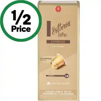 Woolworths Vittoria Capsules Pk 10 offer
