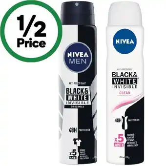 Woolworths Nivea Aerosol Antiperspirant Deodorant 250ml offer