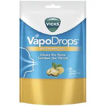Woolworths Vicks VapoDrops Throat Lozenges Pk 24 offer