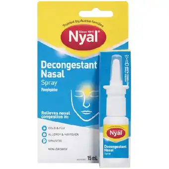 Woolworths Nyal Decongestant Nasal Spray 15ml offer