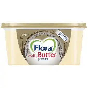 Woolworths Flora with Butter Spread 450g offer