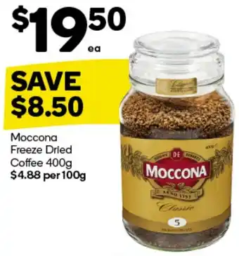 Woolworths Moccona Freeze Dried Coffee 400g offer