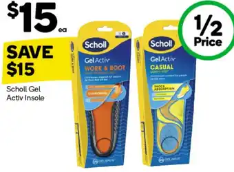 Woolworths Scholl Gel Activ Insole offer