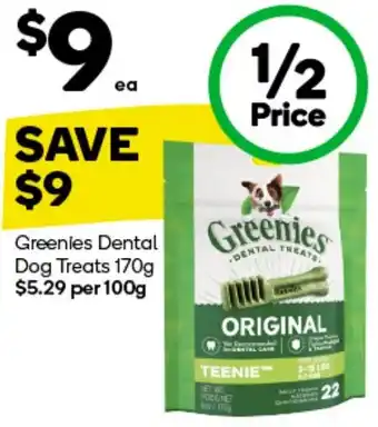 Greenies Dental Dog Treats 170g