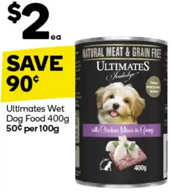 Woolworths Ultimates Wet Dog Food 400g offer
