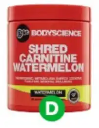 Woolworths Body Science Shred Carnitine 300g offer