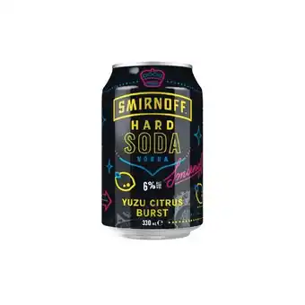 Woolworths Smirnoff Hard Soda Yuzu Citrus Burst Cans 4x330ml offer