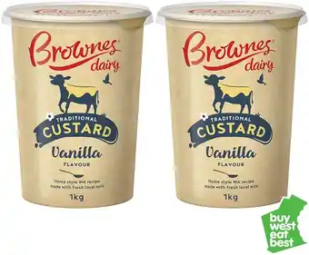 Brownes Dairy Vanilla Custard 1kg