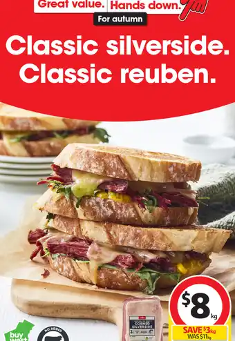 Coles Coles Australian No Added Hormones Beef Corned Silverside offer