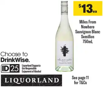 Miles From Nowhere Sauvignon Blanc Semillon 750mL