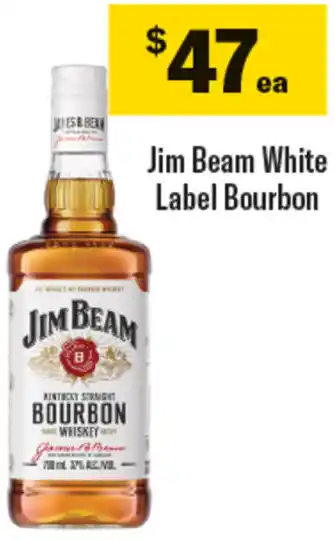 Coles Jim Beam White Label Bourbon offer