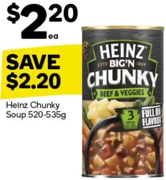 Woolworths Heinz Chunky Soup 520-535g offer