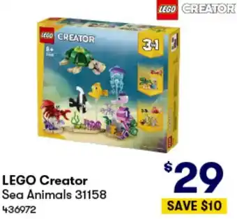 Woolworths LEGO Creator Sea Animals offer