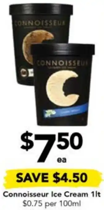 Drakes Connoisseur Ice Cream 1lt offer