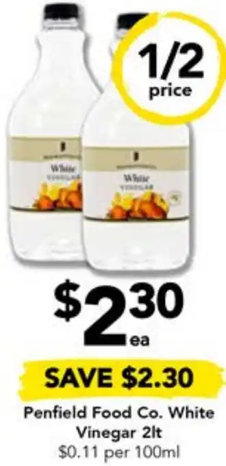 Drakes Penfield Food Co. White Vinegar 2lt offer
