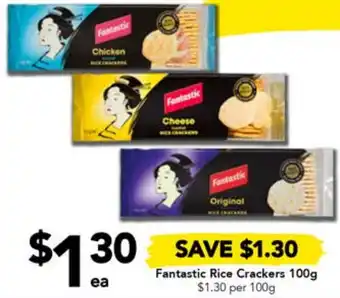 Drakes Fantastic Rice Crackers 100g offer