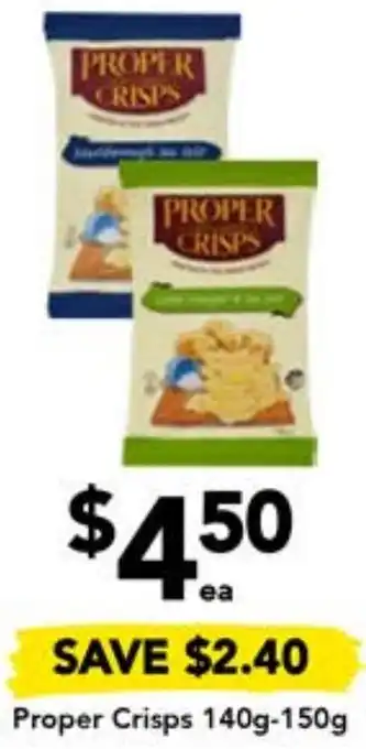 Proper Crisps 140g-150g
