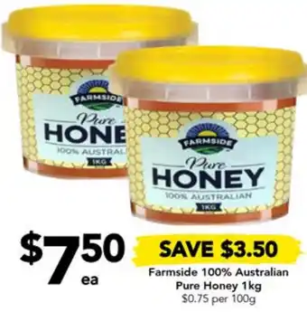 Drakes Farmside 100% Australian Pure Honey 1kg offer