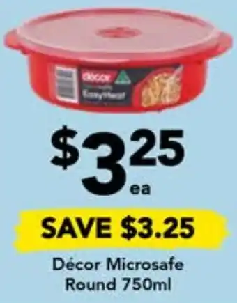 Drakes Décor Microsafe Round 750ml offer