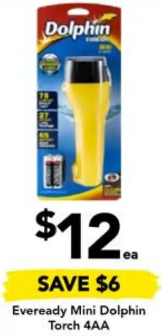 Eveready Mini Dolphin Torch 4AA