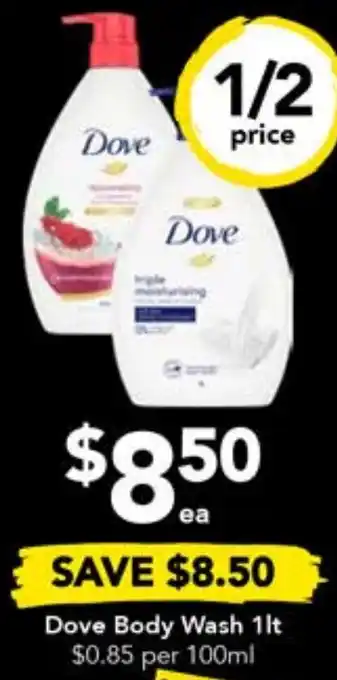 Drakes Dove Body Wash 1lt offer