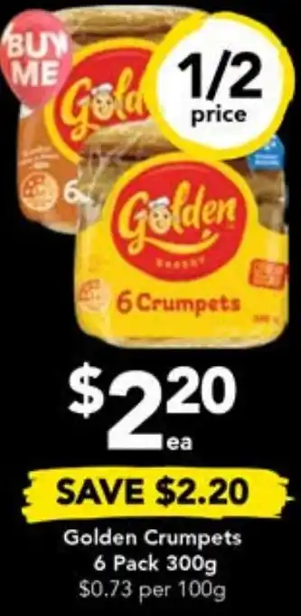 Drakes Golden Crumpets 6 Pack 300g offer