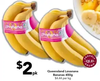 Queensland Lovanana Bananas 450g