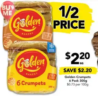 Drakes Golden Crumpets 6 Pack 300g offer