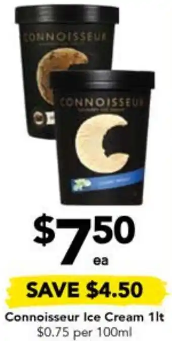 Drakes Connoisseur Ice Cream 1lt offer
