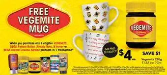 Drakes Vegemite 220g offer