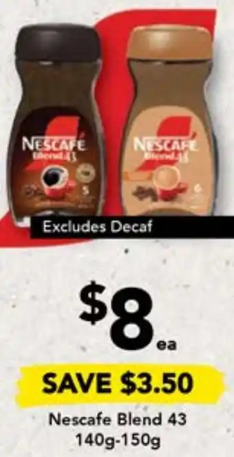 Drakes Nescafe Blend 43 140g-150g offer
