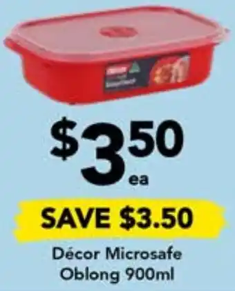 Drakes Décor Microsafe Oblong 900ml offer