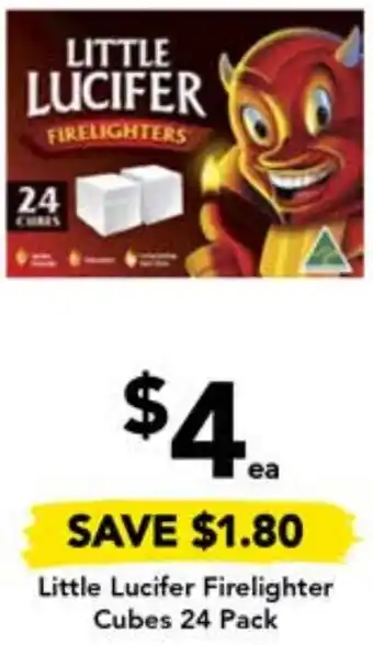 Drakes Little Lucifer Firelighter Cubes 24 Pack offer