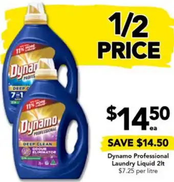 Drakes Dynamo Professional Laundry Liquid 2lt offer