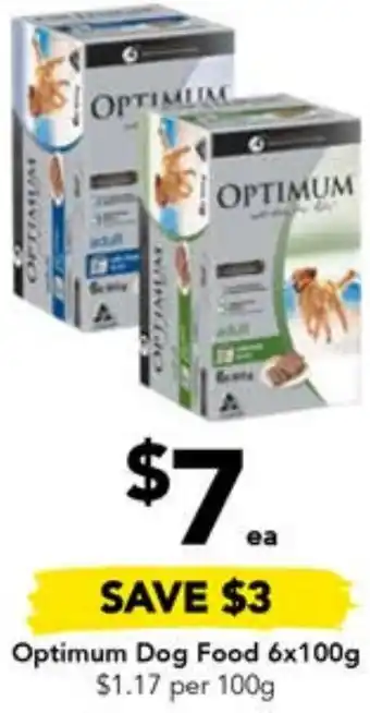Drakes Optimum Dog Food 6x100g offer