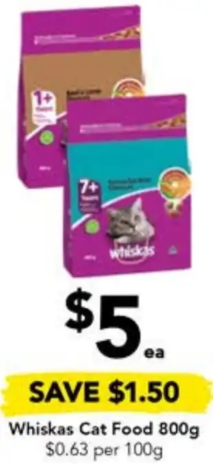 Drakes Whiskas Cat Food 800g offer