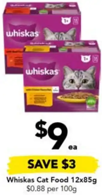 Drakes Whiskas Cat Food 12x85g offer