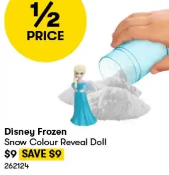 BIG W Disney Frozen Snow Colour Reveal Doll offer