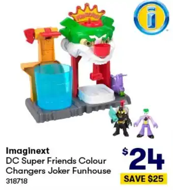 BIG W Imaginext DC Super Friends Colour Changers Joker Funhouse offer