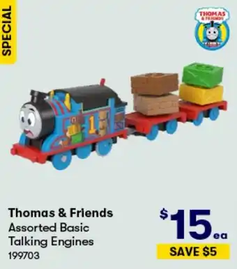 BIG W Thomas & Friends Assorted Basic Talking Engines offer