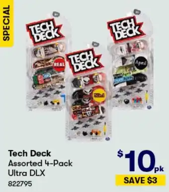 BIG W Tech Deck Assorted 4-Pack Ultra DLX offer