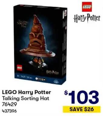 BIG W LEGO Harry Potter Talking Sorting Hat offer