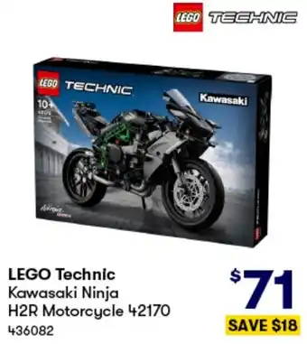 BIG W LEGO Technic Kawasaki Ninja H2R Motorcycle offer