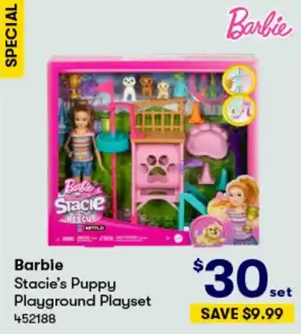 Barbie Stacie's Puppy Playground Playset