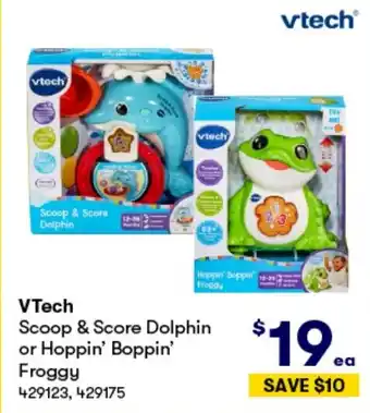 BIG W VTech Scoop & Score Dolphin or Hoppin' Boppin' Froggy offer